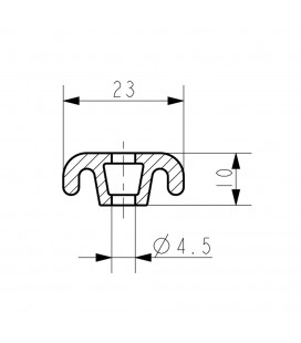 RAIDISSEURS D'ANGLE LIVRE AVEC BOURRELETS 2311 ET 8511